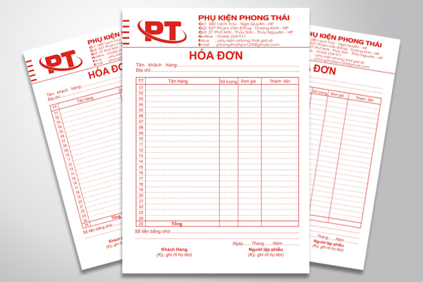 HÓA ĐƠN LINH KIỆN ĐIỆN TỬ