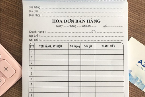 HÓA ĐƠN VĂN PHÒNG PHẨM